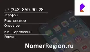 Кто звонил с 3438599028 - регион и оператор